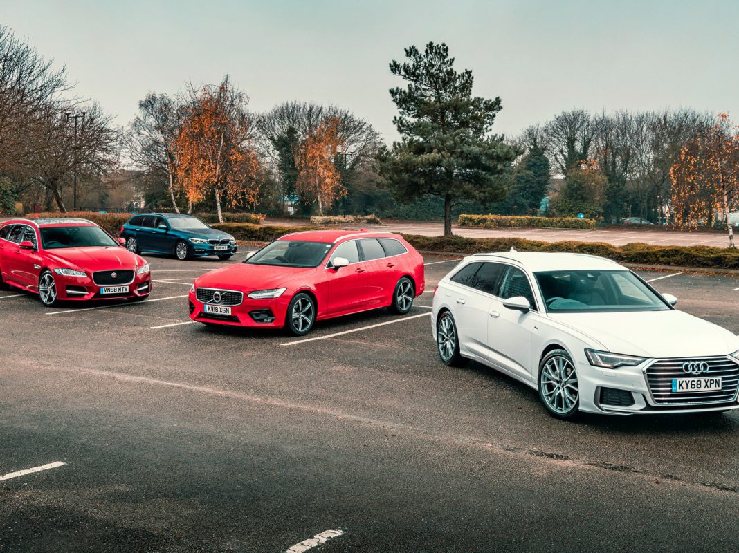 Jaguar XF & BMW 520D & Volvo V90 & Audi A6 Avant