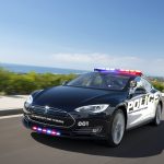 tesla model s polis arabası oldu