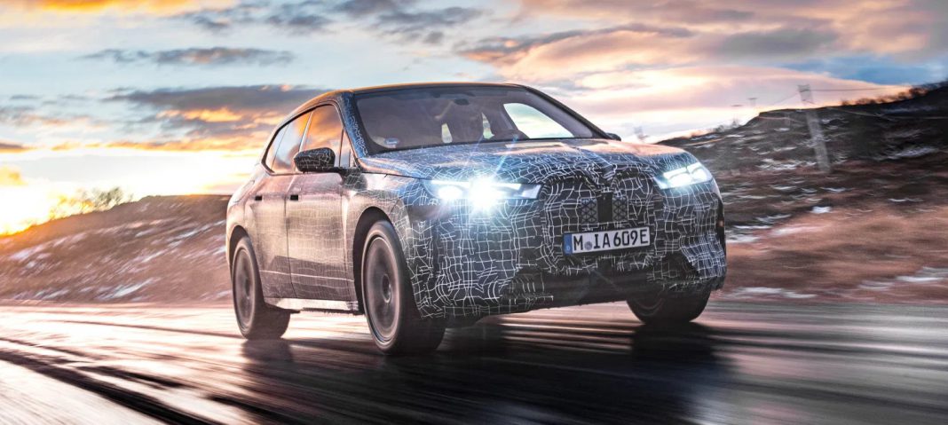 bmw ix kış testi