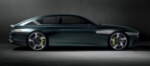 Genesis X Speedium Coupe, siyah renk, yandan görünüm