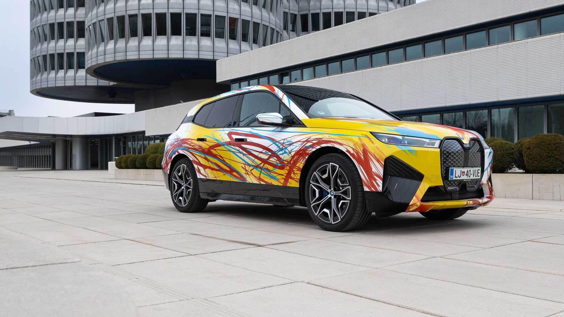 BMW iX 2022, özel tasarım, önden görünüm