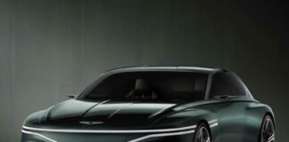Genesis X Speedium Coupe, siyah renk, önden görünüm