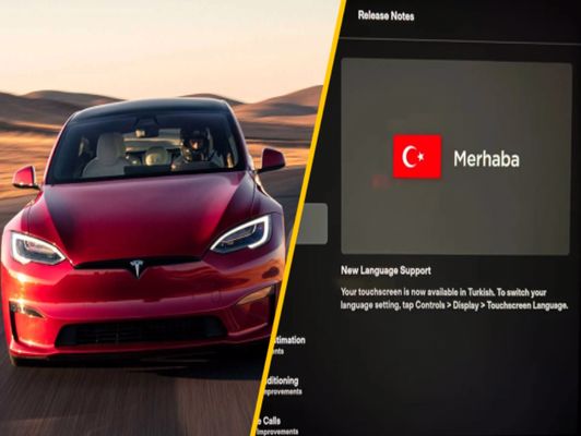 Tesla Otomobillerine Türkçe Dil Desteği Eklendi