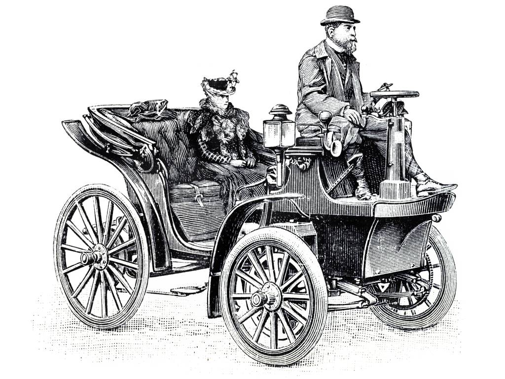 elektrikli araç tarihi Krieger Paris 1897 taksi