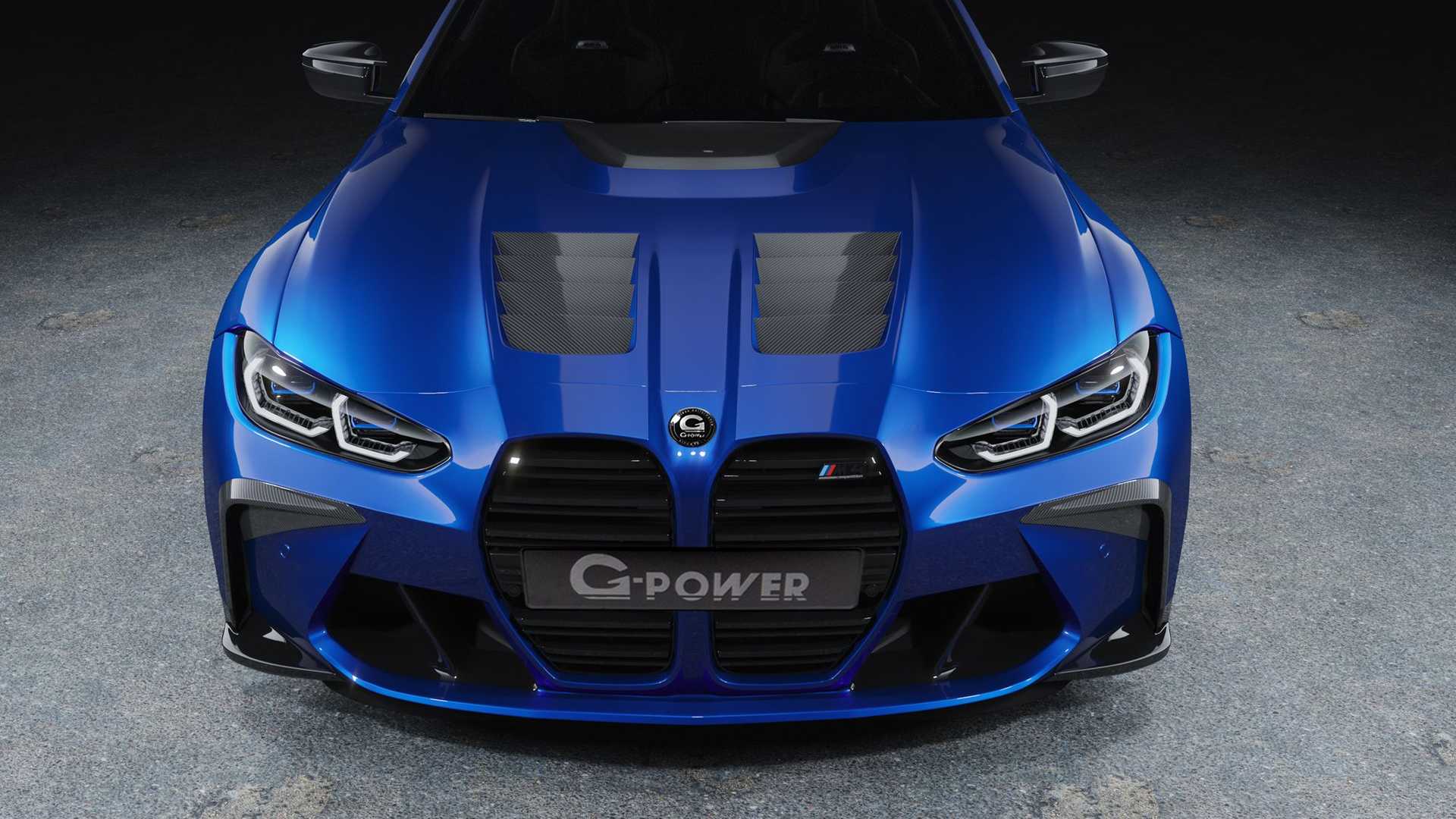 BMW M3 G3M BiTurbo mavi renk önden görünüm